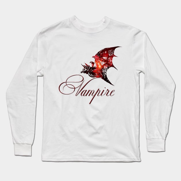 vampire art Long Sleeve T-Shirt by Hedgeh0g